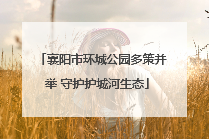 襄阳市环城公园多策并举 守护护城河生态