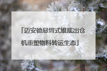 迈安德悬臂式锥底出仓机重塑物料转运生态