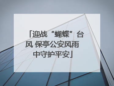 迎战“蝴蝶”台风 保亭公安风雨中守护平安