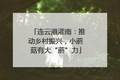 连云港灌南：推动乡村振兴，小蘑菇有大“蘑”力