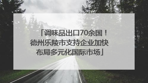 调味品出口70余国！德州乐陵市支持企业加快布局多元化国际市场