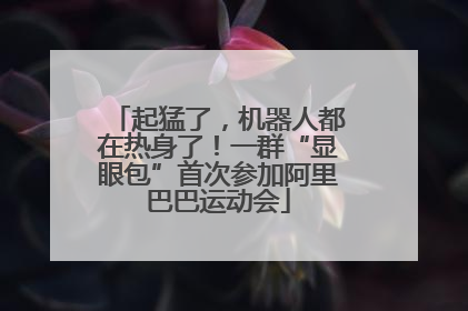起猛了，机器人都在热身了！一群“显眼包”首次参加阿里巴巴运动会
