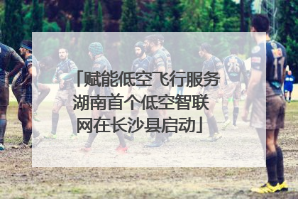 赋能低空飞行服务 湖南首个低空智联网在长沙县启动