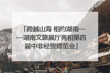 跨越山海 相约湖南——湖南文旅展厅亮相第四届中非经贸博览会