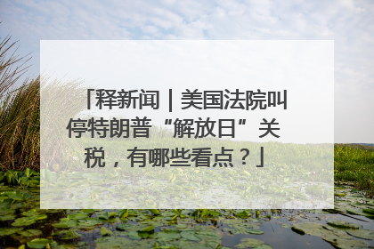释新闻｜美国法院叫停特朗普“解放日”关税，有哪些看点？