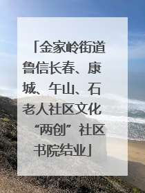 金家岭街道鲁信长春、康城、午山、石老人社区文化“两创”社区书院结业