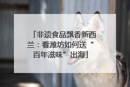 非遗食品飘香新西兰：看潍坊如何送“百年滋味”出海