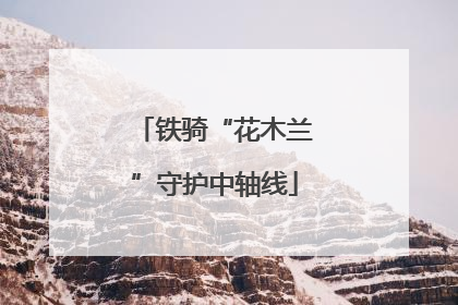 铁骑“花木兰”守护中轴线