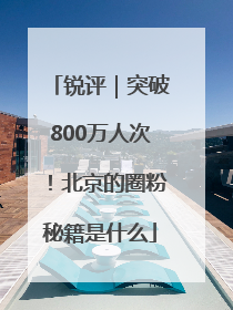 锐评｜突破800万人次！北京的圈粉秘籍是什么