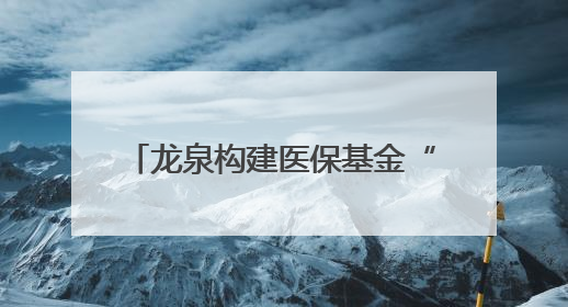 龙泉构建医保基金“即时结算”新格局