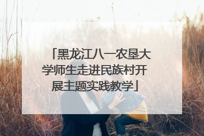 黑龙江八一农垦大学师生走进民族村开展主题实践教学