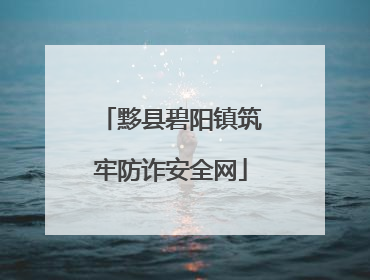 黟县碧阳镇筑牢防诈安全网