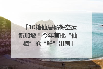 10箱仙居杨梅空运新加坡！今年首批“仙梅”抢“鲜”出国