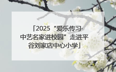 2025“爱乐传习·中艺名家进校园”走进平谷刘家店中心小学