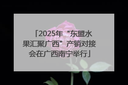 2025年“东盟水果汇聚广西”产销对接会在广西南宁举行