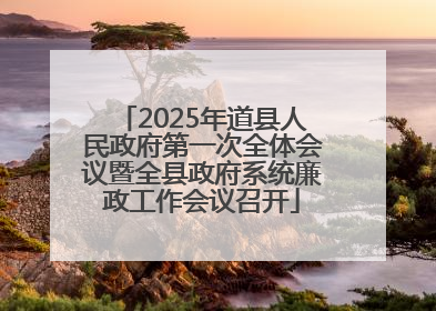 2025年道县人民政府第一次全体会议暨全县政府系统廉政工作会议召开