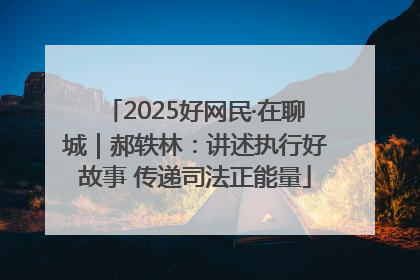 2025好网民·在聊城｜郝轶林：讲述执行好故事 传递司法正能量
