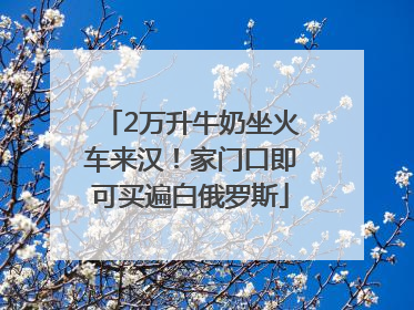 2万升牛奶坐火车来汉！家门口即可买遍白俄罗斯