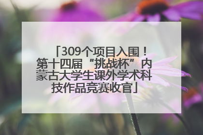 309个项目入围！第十四届“挑战杯”内蒙古大学生课外学术科技作品竞赛收官